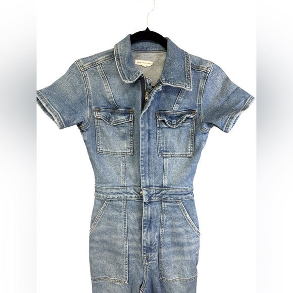 Good American Utility Denim Jumpsuit - Picture 8 of 11